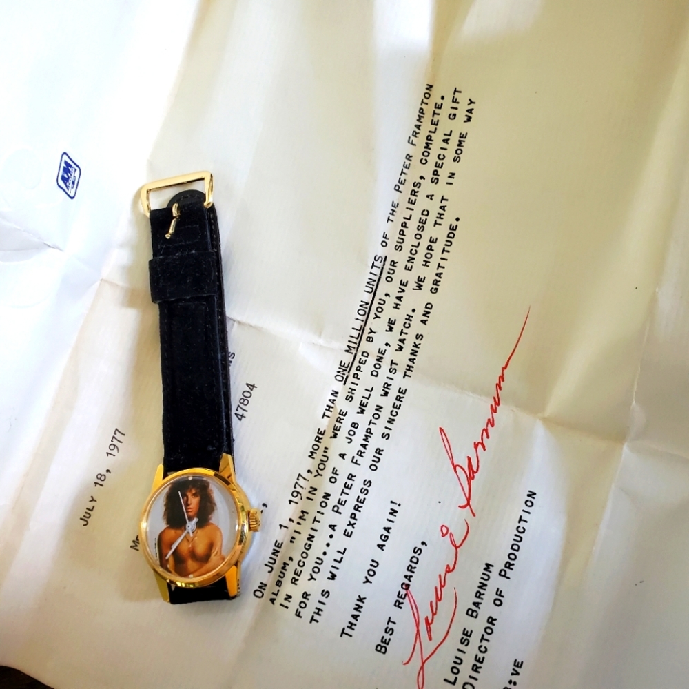 Peter Frampton Watch Album Sales exclusive gift